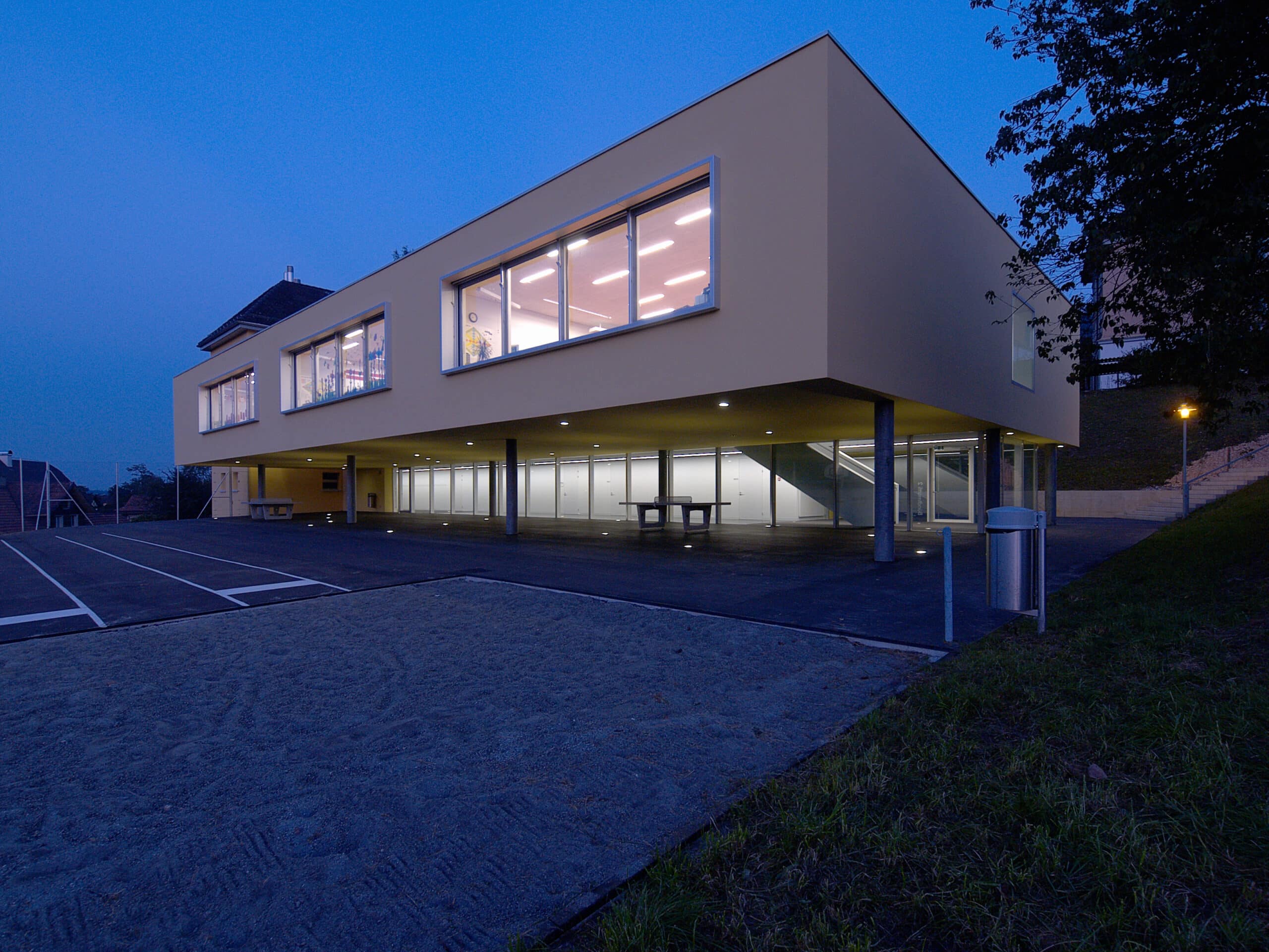 Südwestfassade Pausenhalle