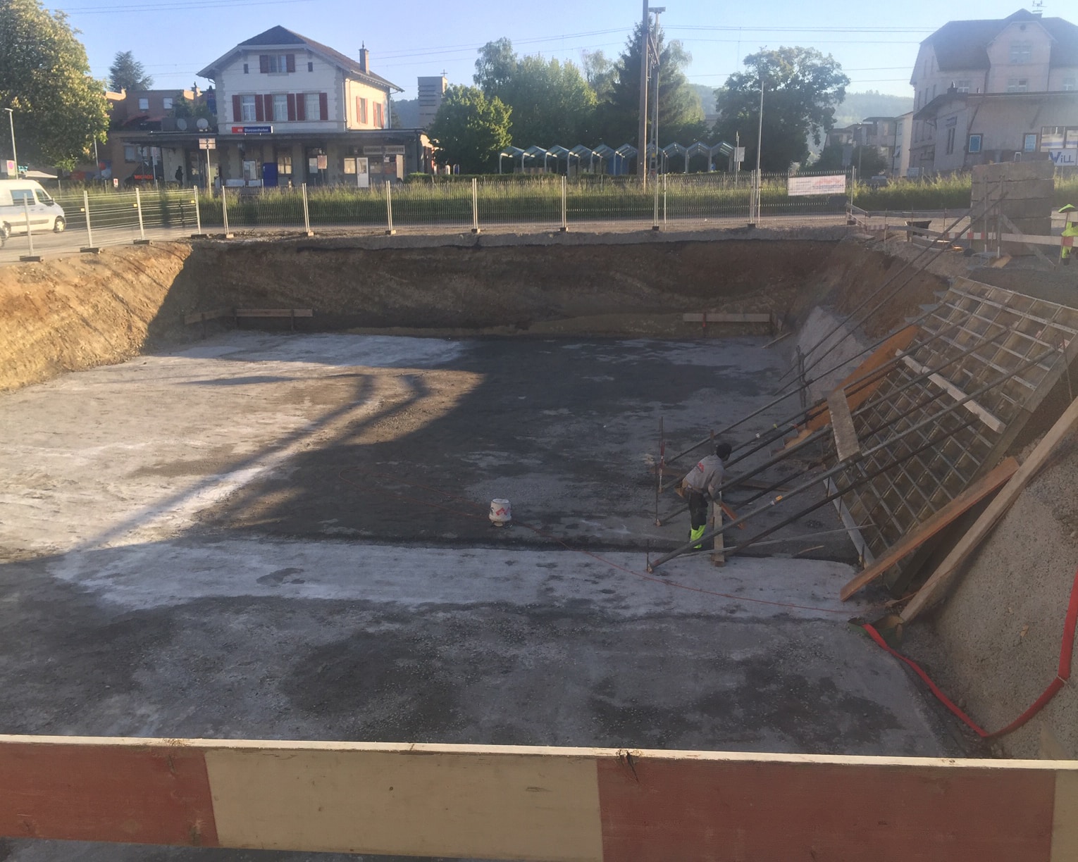 7. Mai 2020: Aushub mit Magerbeton