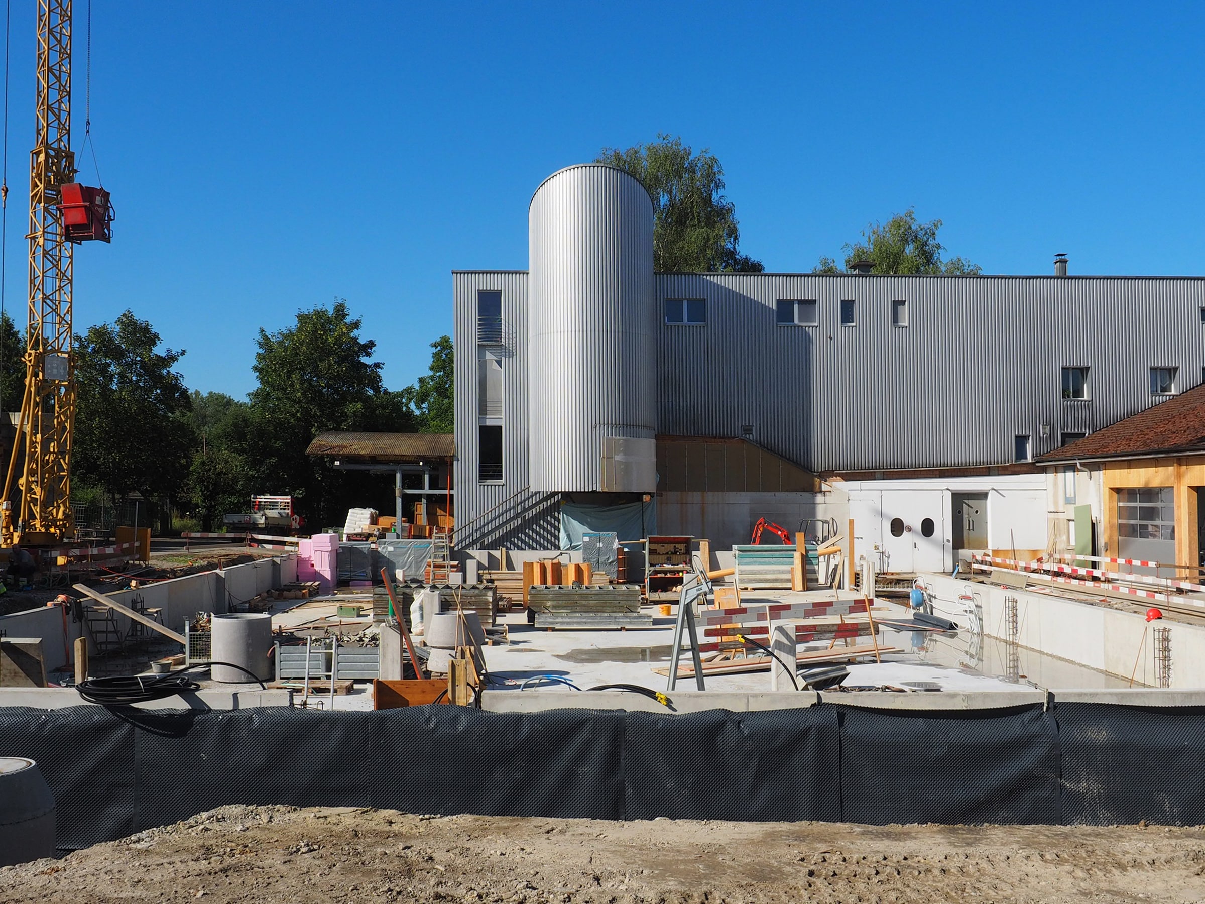 7. Juli 2020: Betonsockel EG fertig