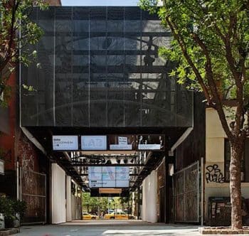 BMW Guggenheim Lab New York – Blick Richtung Houston Street